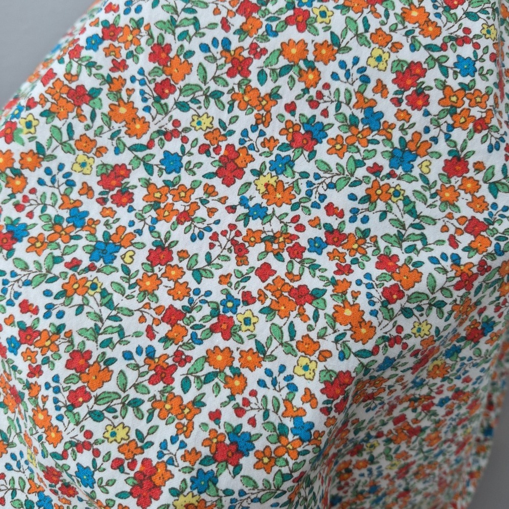 Girls Floral Puff Sleeve Dress Criss Cross Open Back Ditsy Print Multicolor 4/5 - Picture 6 of 6